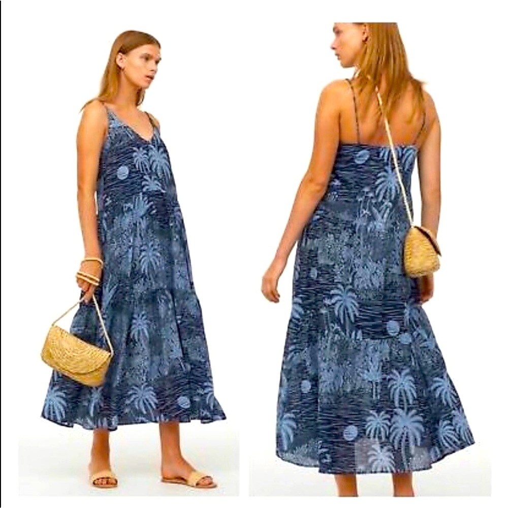 Desmond & Dempsey X H&M Blue Maxi Dress